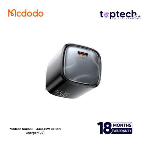 Mcdodo-14.png Mcdodo Nano CH-4441 45W 1C GaN Charger (US) - Image 1