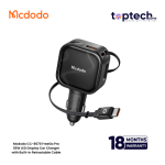 Mcdodo CC-8670 FreeGo Pro 93W LED Display Car Charger with Built-in Retractable Cable