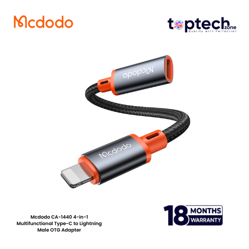 Mcdodo-2026-10-17T171458.869.png Mcdodo CA-1440 4-in-1 Multifunctional Type-C to Lightning Male OTG Adapter - Image 1