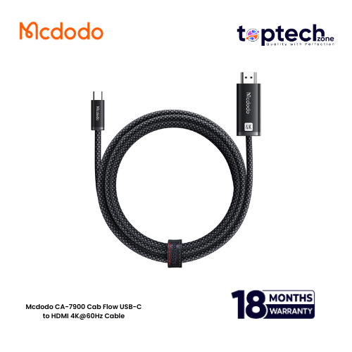 Mcdodo-2026-10-17T182853.290.png Mcdodo CA-7900 Cab Flow USB-C to HDMI 4K@60Hz Cable - Image 1