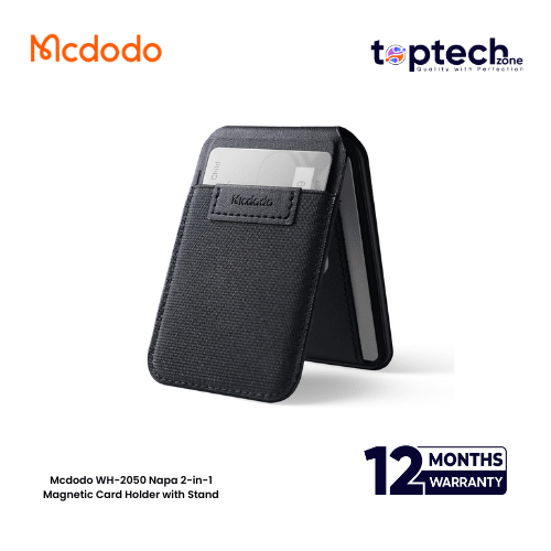 Mcdodo-2026-10-20T104722.962.png Mcdodo WH-2050 Napa 2-in-1 Magnetic Card Holder with Stand - Image 1