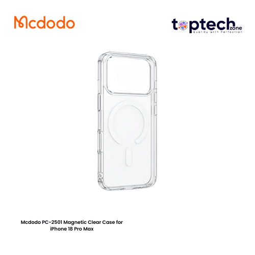 Mcdodo-2026-10-20T115444.580.png Mcdodo PC-2501 Magnetic Clear Case for iPhone 18 Pro Max - Image 1